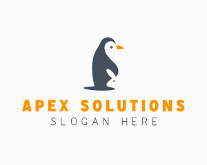 Penguin & Rabbit Animals logo design