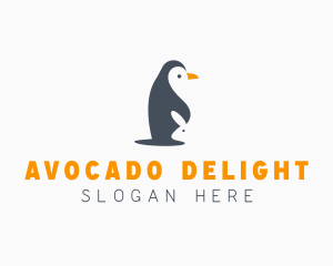 Penguin & Rabbit Animals logo design