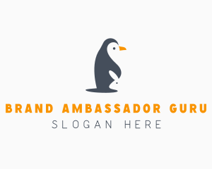 Penguin & Rabbit Animals logo design