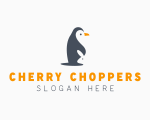 Penguin & Rabbit Animals logo design