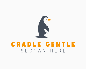 Penguin & Rabbit Animals logo design