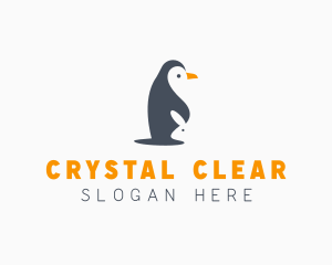 Penguin & Rabbit Animals logo design