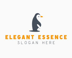 Penguin & Rabbit Animals logo design