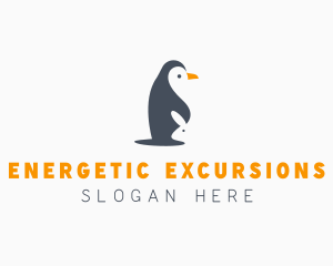 Penguin & Rabbit Animals logo design