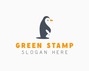 Penguin & Rabbit Animals logo design