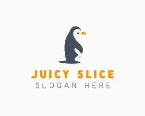 Penguin & Rabbit Animals logo design