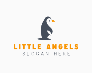 Penguin & Rabbit Animals logo design