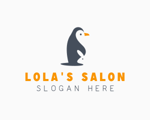 Penguin & Rabbit Animals logo design