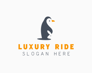 Penguin & Rabbit Animals logo design