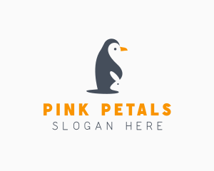 Penguin & Rabbit Animals logo design