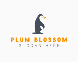 Penguin & Rabbit Animals logo design