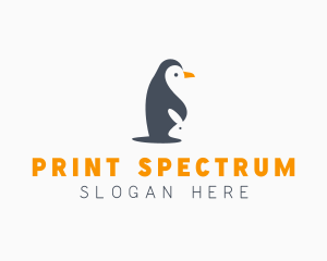 Penguin & Rabbit Animals logo design