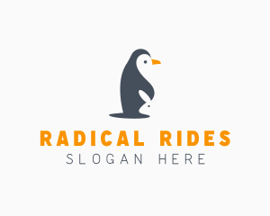 Penguin & Rabbit Animals logo design