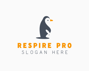 Penguin & Rabbit Animals logo design