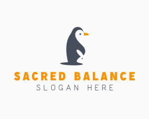 Penguin & Rabbit Animals logo design