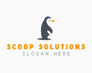 Penguin & Rabbit Animals logo design