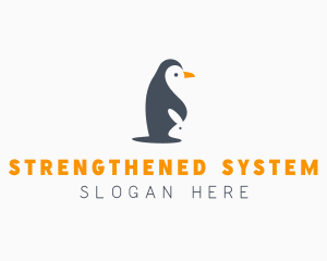 Penguin & Rabbit Animals logo design