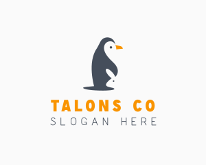 Penguin & Rabbit Animals logo design