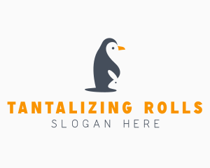 Penguin & Rabbit Animals logo design