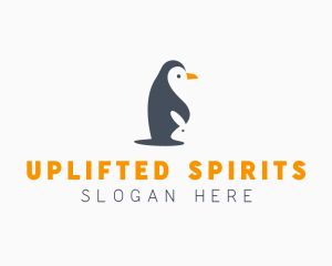 Penguin & Rabbit Animals logo design