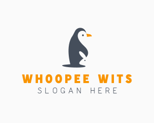 Penguin & Rabbit Animals logo design