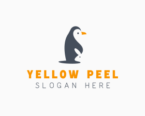 Penguin & Rabbit Animals logo design