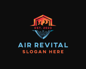 Fire Ice Air Shield logo design