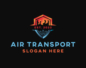 Fire Ice Air Shield logo design