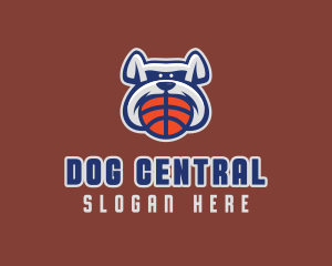 Basketball Sports Bulldog  logo design