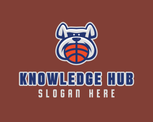 Basketball Sports Bulldog  logo