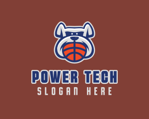 Basketball Sports Bulldog  logo