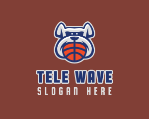 Basketball Sports Bulldog  logo design