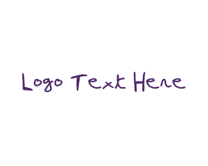 Handwriting - Kid Handwriting Art logo design