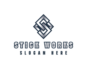 Industrial Company Letter S logo design