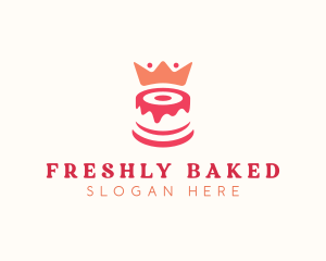 Cake Crown Pastry logo design