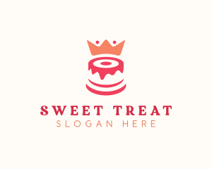 Cake Crown Pastry logo design