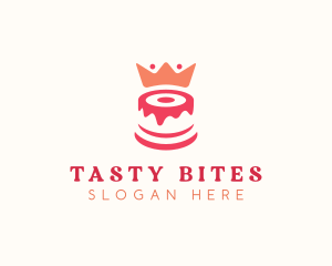 Cake Crown Pastry logo design