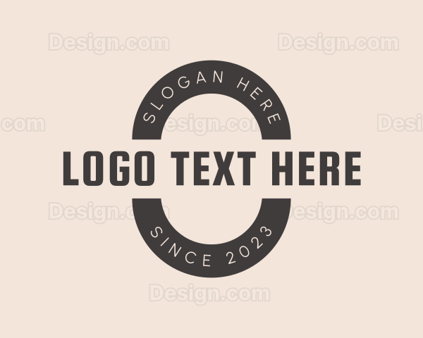 Minimalist Generic Oval Logo