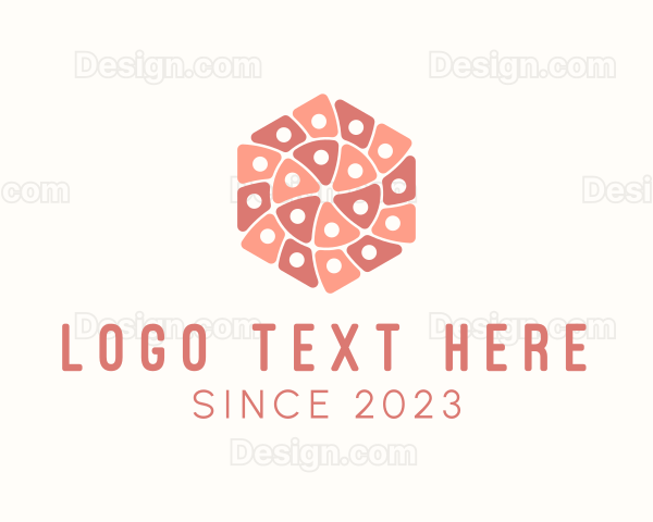 Geometric Hexagon Textile Logo