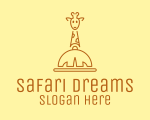 Giraffe Safari Resto  logo design