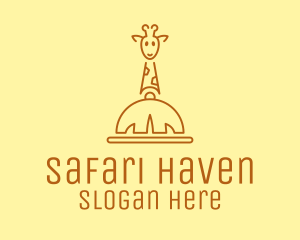 Giraffe Safari Resto  logo design