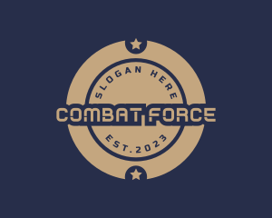 Military Circle Star logo design