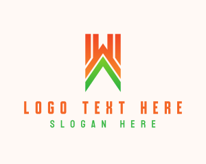 Marketing Digital Letter W Business logo