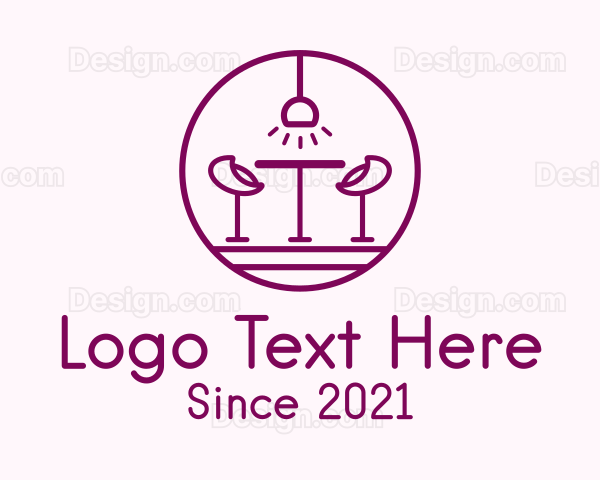 Lounge Bar Outline Logo