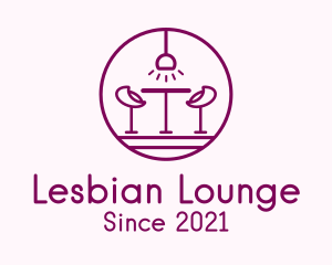 Lounge Bar Outline logo design