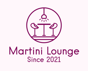 Lounge Bar Outline logo design