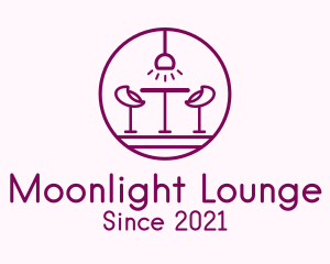 Lounge Bar Outline logo design