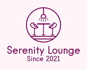 Lounge Bar Outline logo design