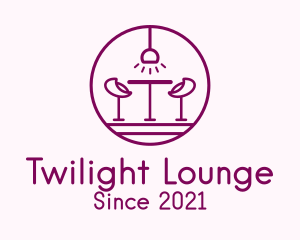 Lounge Bar Outline logo design