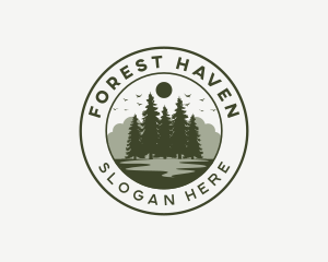 Forest Tree Nature logo design